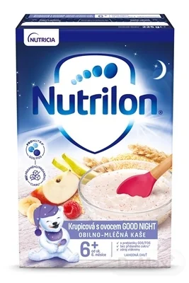 Nutrilon obilno-mliečna kaša krupicová 1×225 g, mliečna výživa, od 6. mesiaca