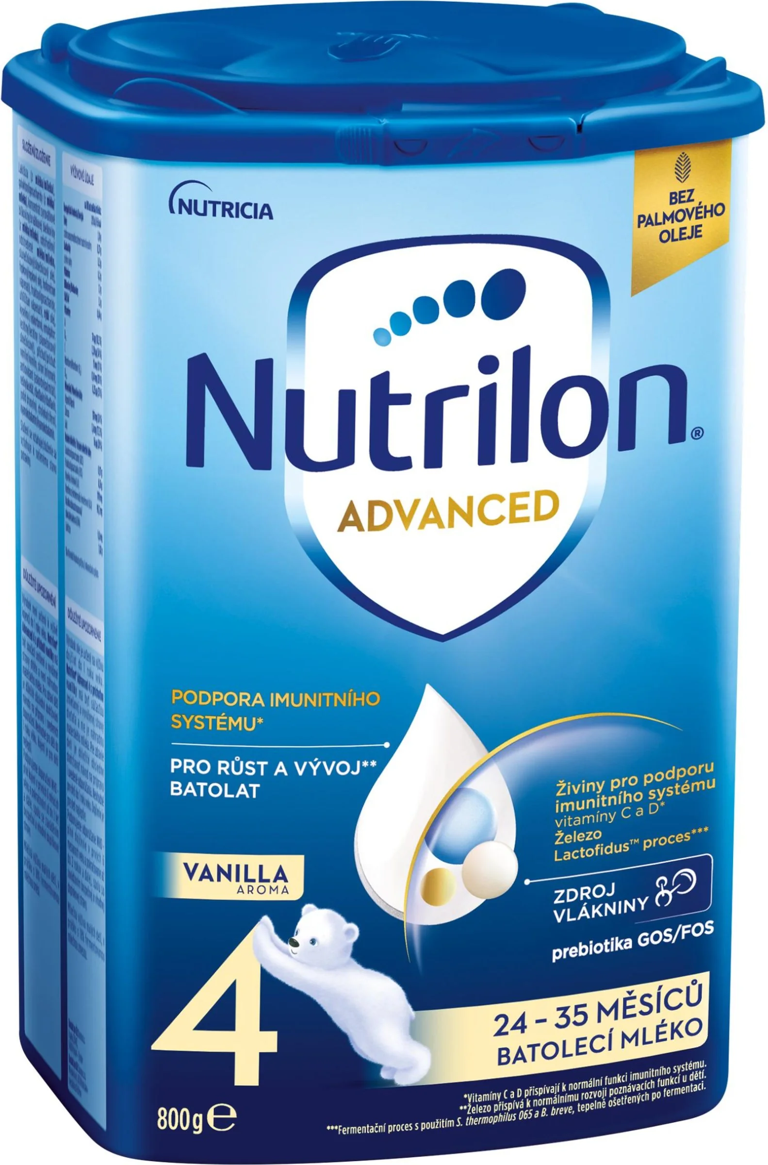 Nutrilon Advanced 4+ Vanilka 1×800 g, dojčenská mliečna výživa