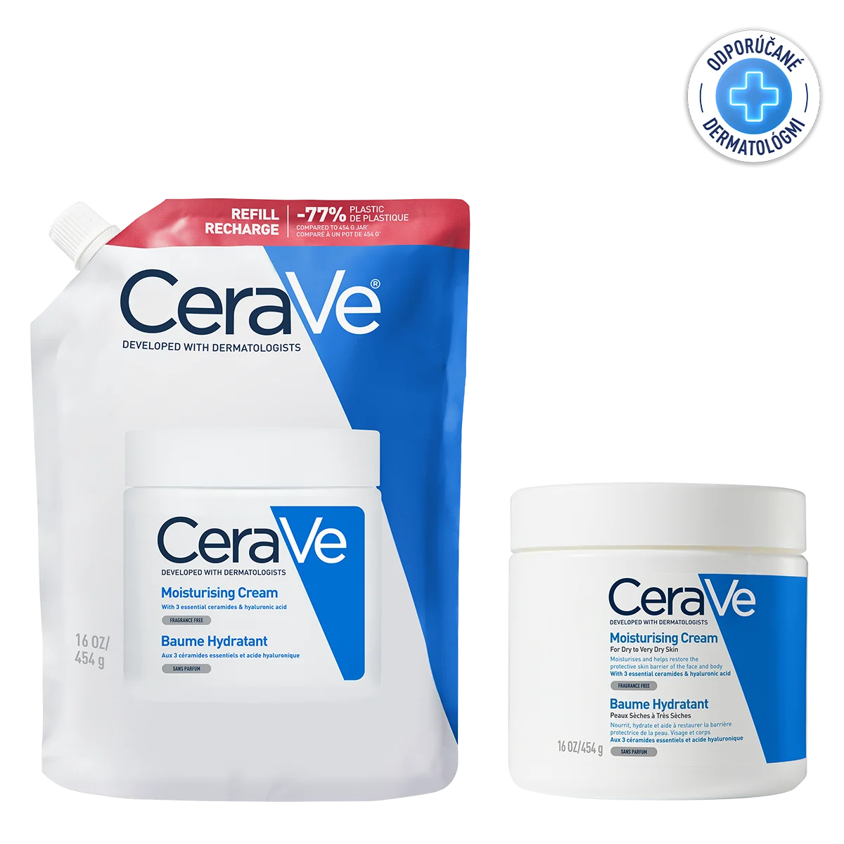 CERAVE hydratačný krém náplň na suchú až velmi suchú pokožku 454 g