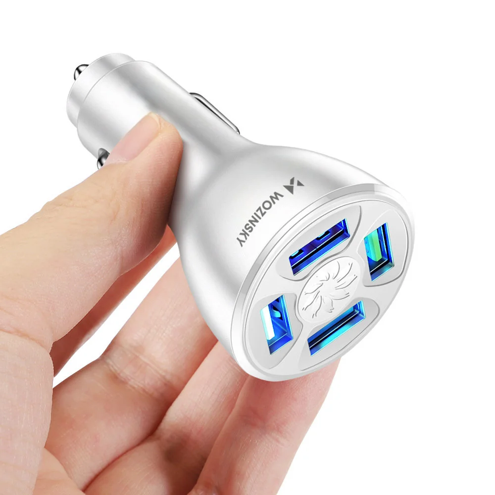 MG WCCAW autonabíjačka 4x USB 50W QC, biela