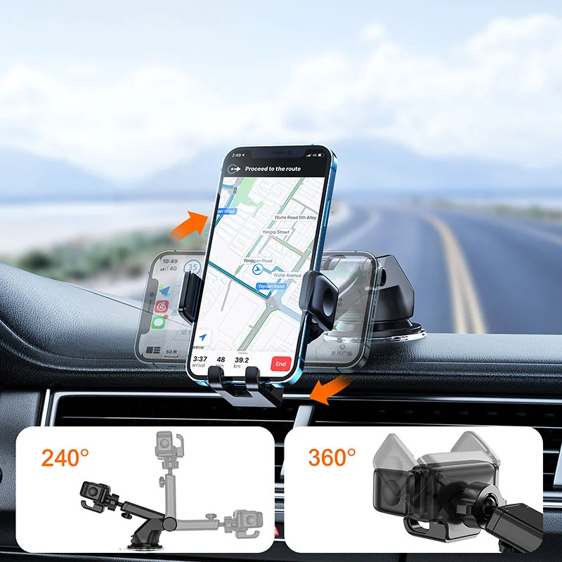 Joyroom Cockpit držiak na mobil do auta, čierny
