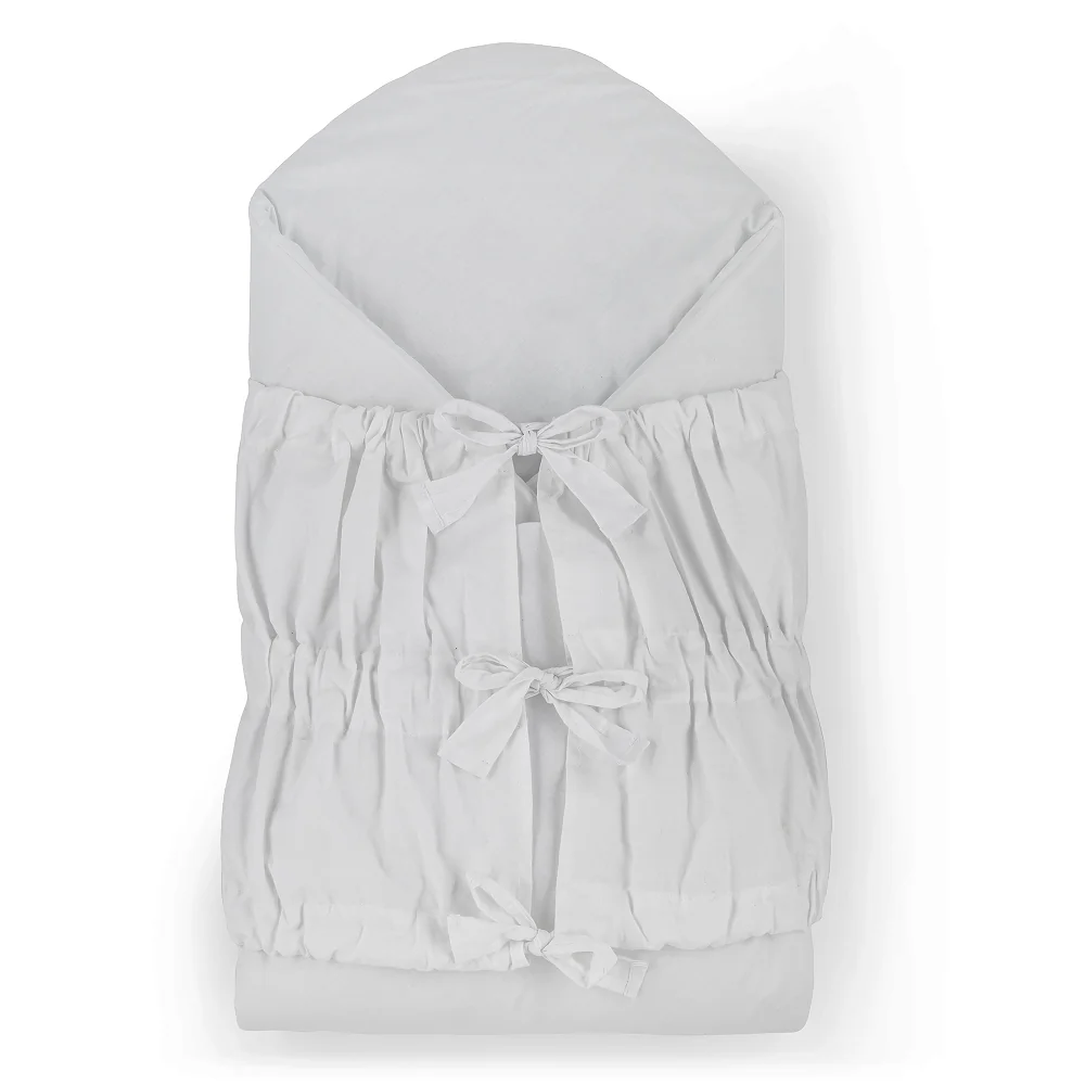 PETITE&MARS Zavinovačka šnurovacia Nurse s pevnou kokosovou vložkou Light Grey 75x75 cm 1×1 ks