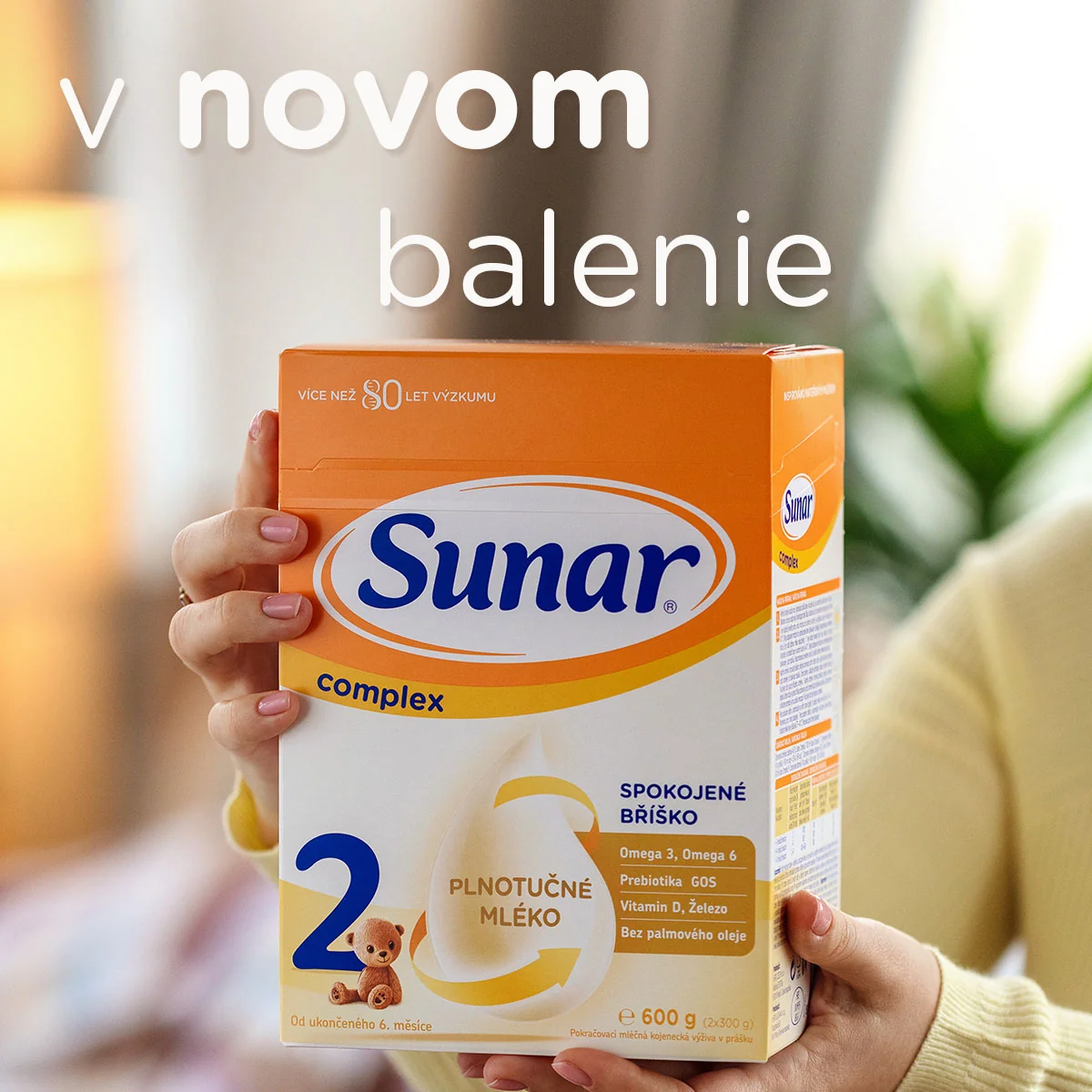 Sunar Complex 4, mliečna výživa pre malé deti 600 g 1×600 g, mliečna výživa, od 24. mesiaca
