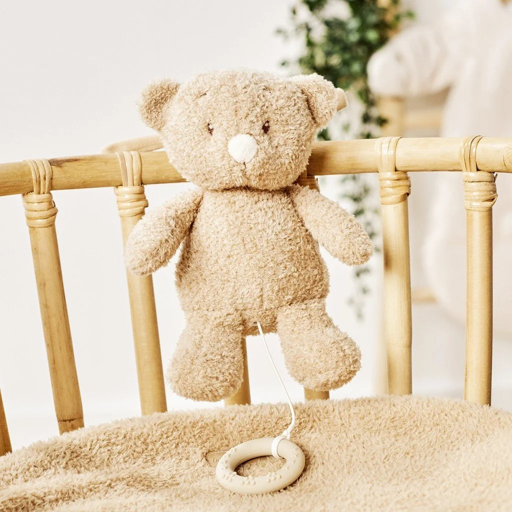 Hračka plyšová hudobná Teddy medvedík 24 cm, 0m+