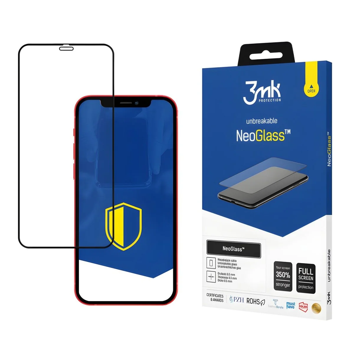 Ochranné sklo pre Apple iPhone 12/iPhone 12 Pro Čierna, 1 x 1 kus
