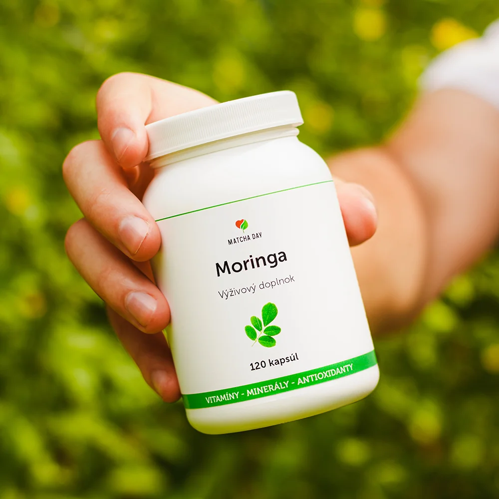 MatchaDay - Moringa 2x 120 kapsúl - výhodné balenie na 2 mesiace 2x 120 cps Moringa, výživový doplnok