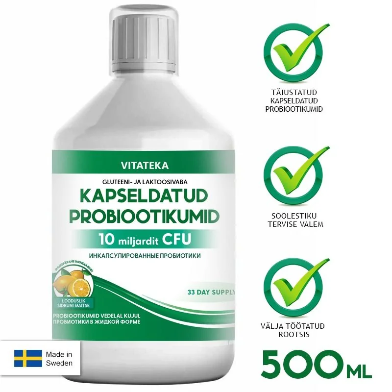 Probiotiká s prírodnou citrónovou príchuťou - 500 ml - Vitateka