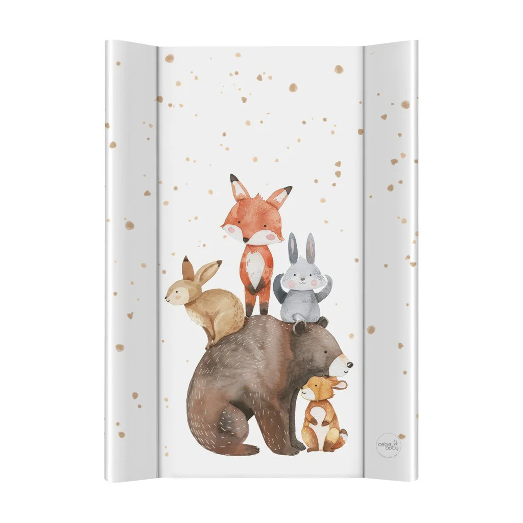 Podložka prebaľovacia 2-hranná s pevnou doskou (50x70) Ultra Light Forest Friends