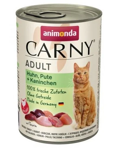 Animonda Carny Konzerva pre mačky Kura+Morka+Králik 400g 1×400 g