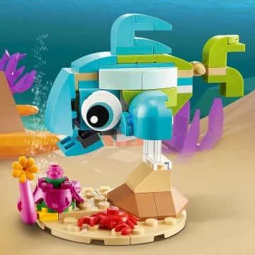 LEGO® Creator 31128 Delfín a korytnačka 1×1 ks, lego stavebnica