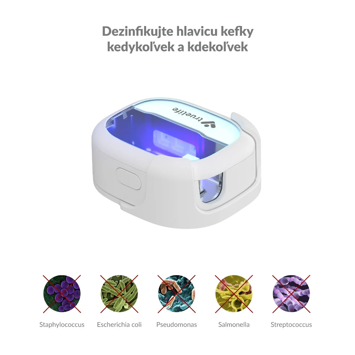 TrueLife SonicBrush UV Sterilizer 1×1 ks, UV sterilizátor zubných kefiek