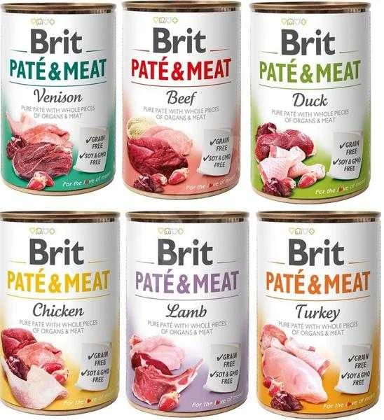 Brit Konzerva Paté & Meat Mix Pack 6×400g