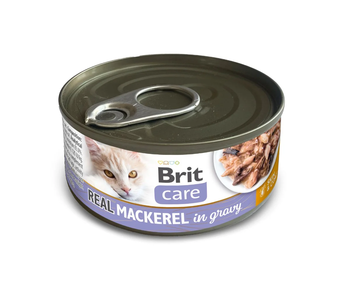 Brit Care Cat Pravá makrela v omáčke 80 g