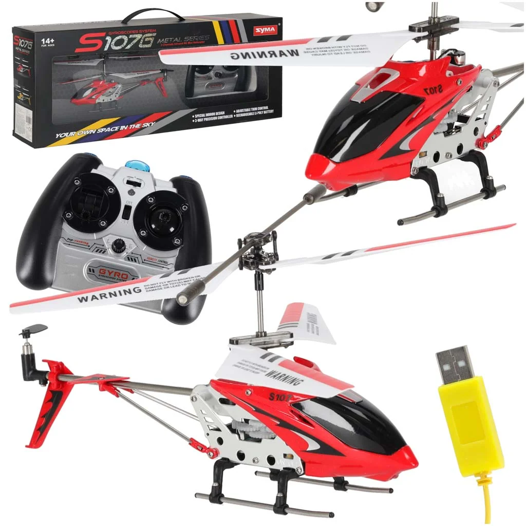 Mini RC vrtuľník na diaľkové ovládanie – červený