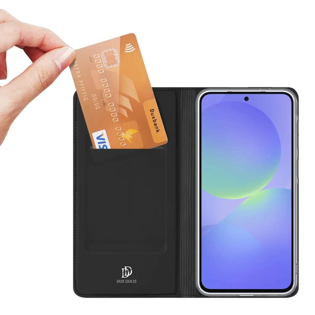 Dux Ducis Skin Pro knižkové puzdro na Samsung Galaxy A37 5G, čierne