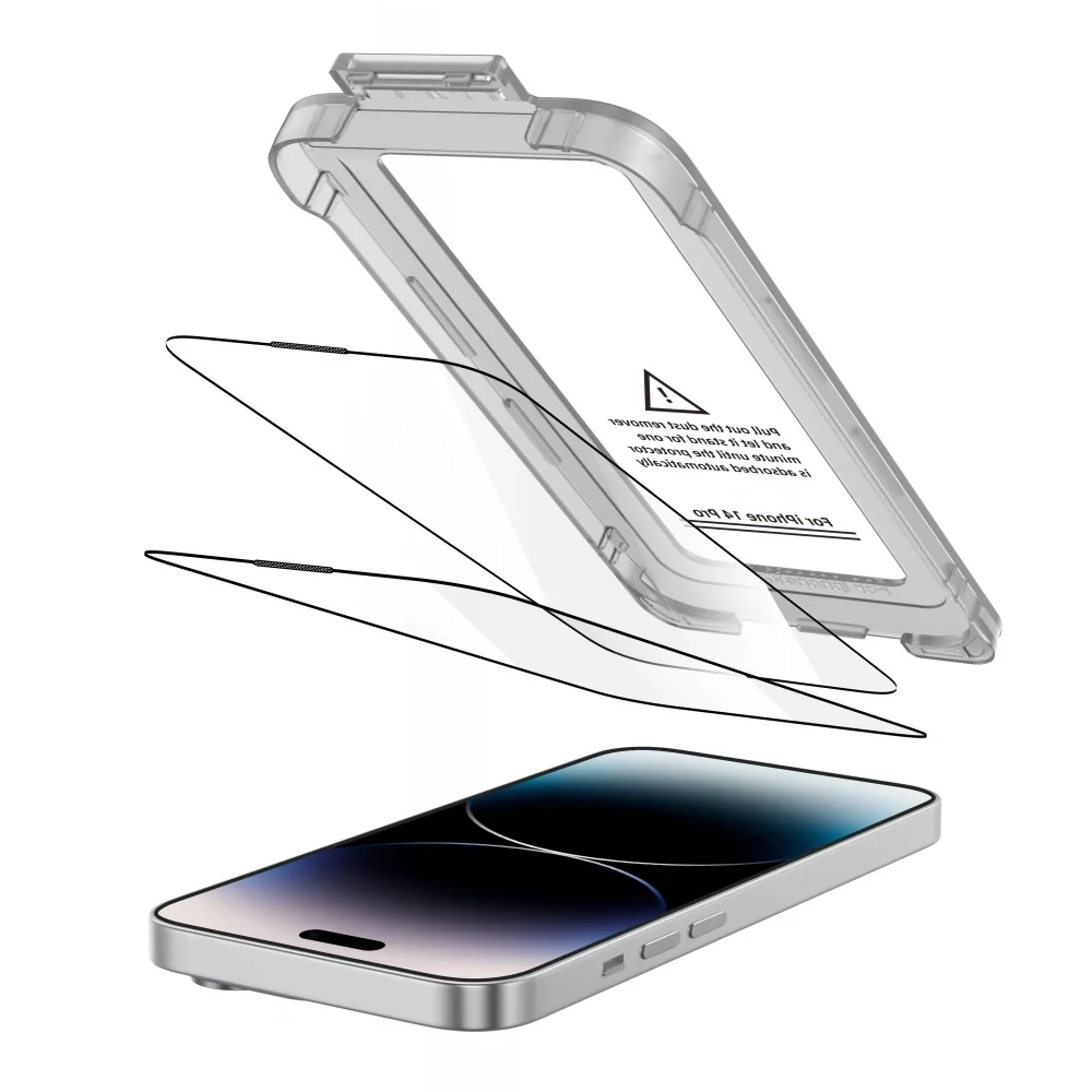 Tech-Protect Quick Set 2x ochranné sklo na iPhone 14 Pro, čierne
