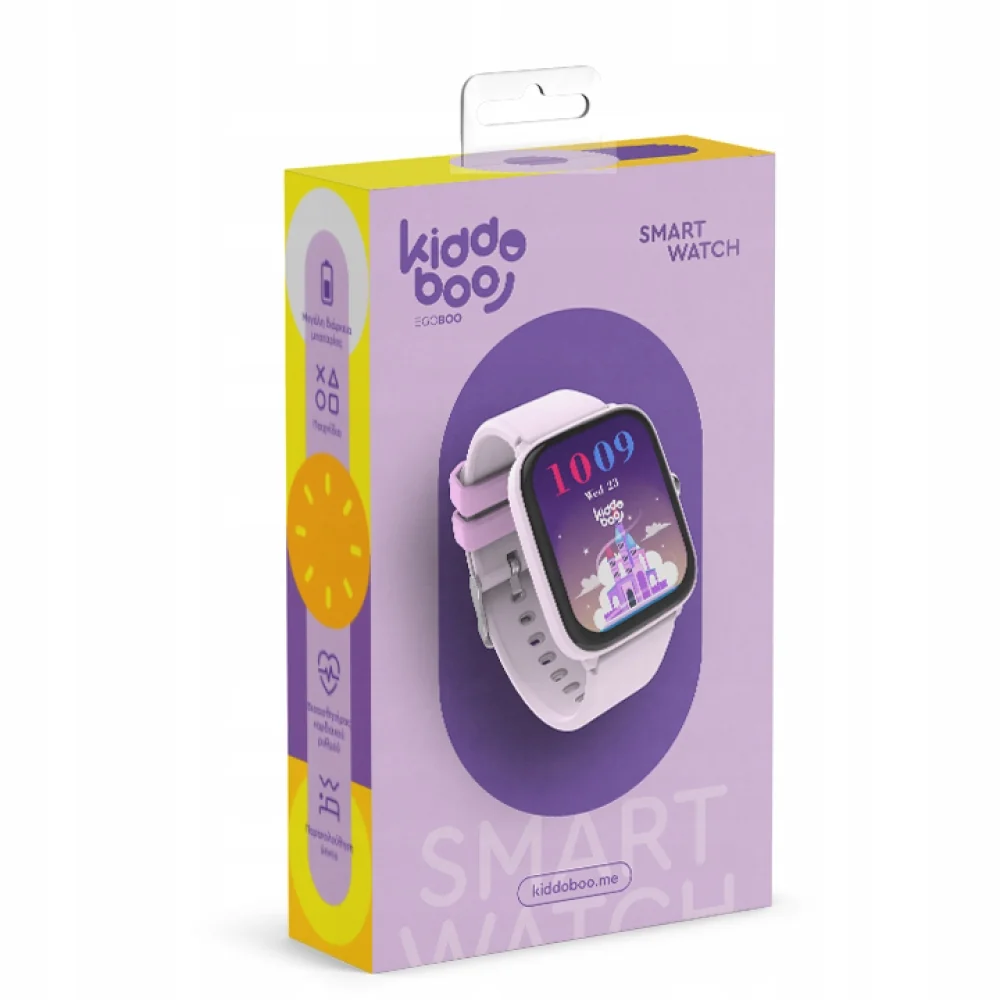 Kiddoboo Detské smart hodinky Lilac