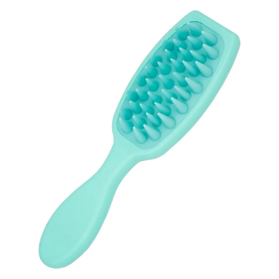 My-She MindTingle Turquoise masážna kefa na pokožku hlavy