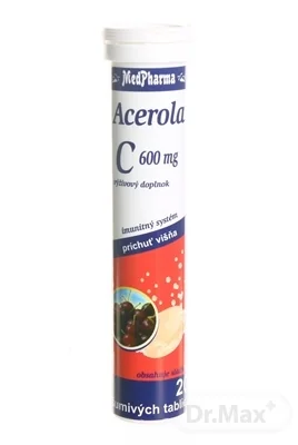 MedPharma VITAMÍN C 600 MG + ACEROLA 200 MG