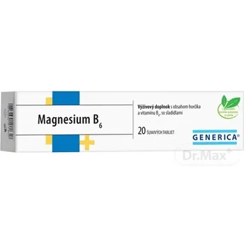 GENERICA Magnesium B6 1×20 tbl, horčík