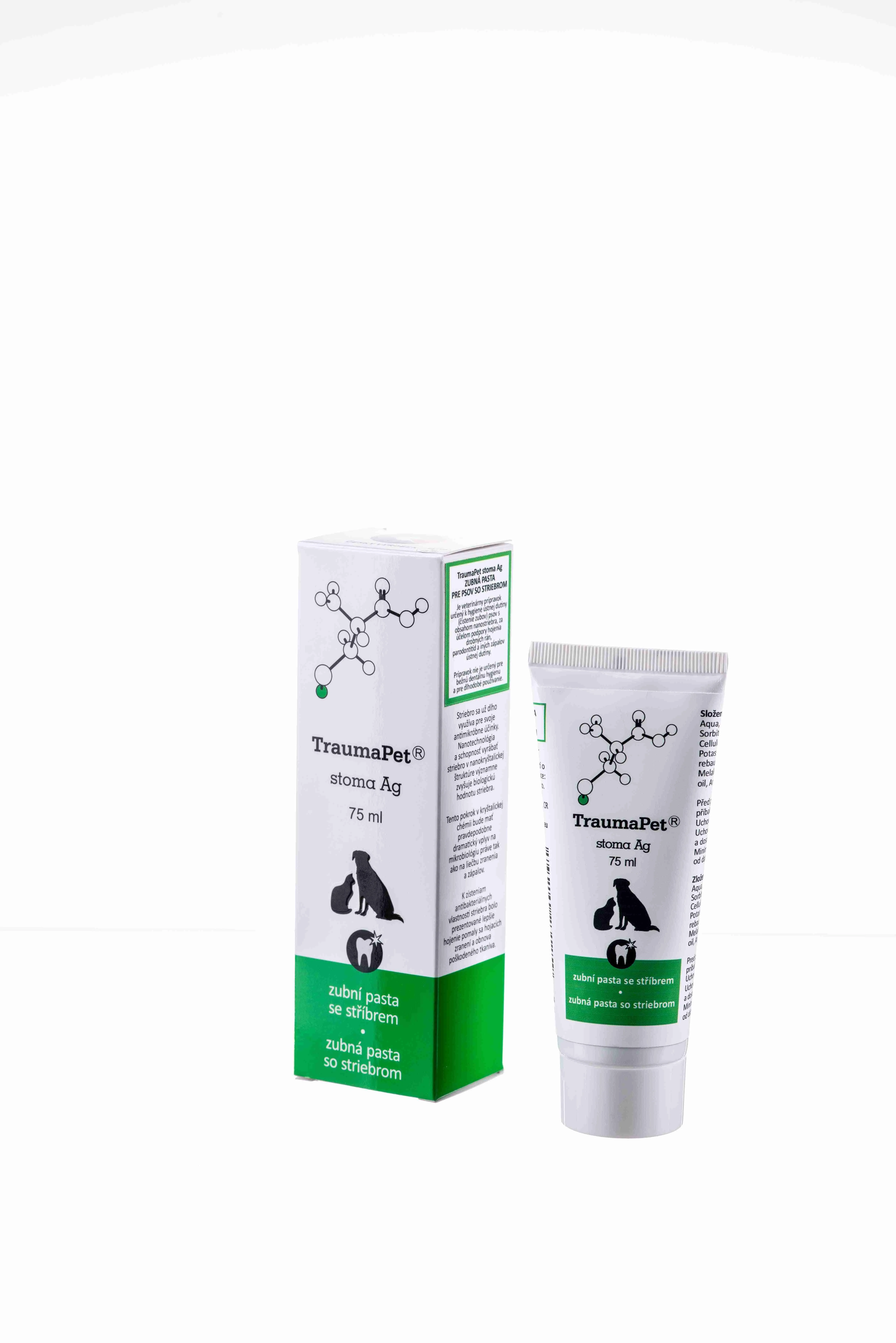TraumaPet stoma Ag 75 ml 1×75 ml, zubná pasta