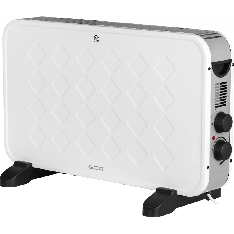 Ohrievač konvektor s ventilátorom ECG TK2070 WHITE