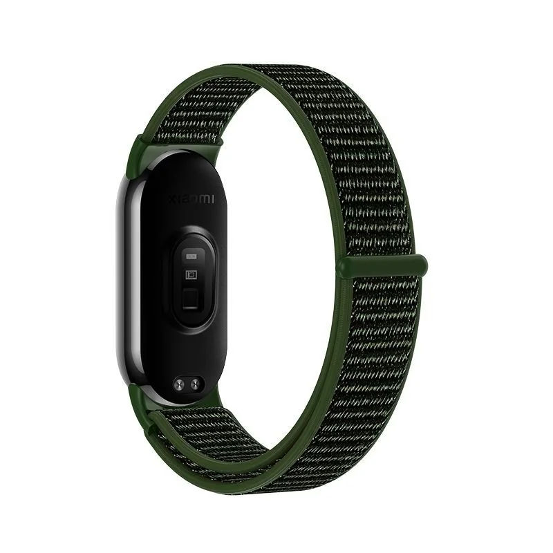 Tech-Protect Nylon remienok na Xiaomi Smart Band 8 / 9 army green