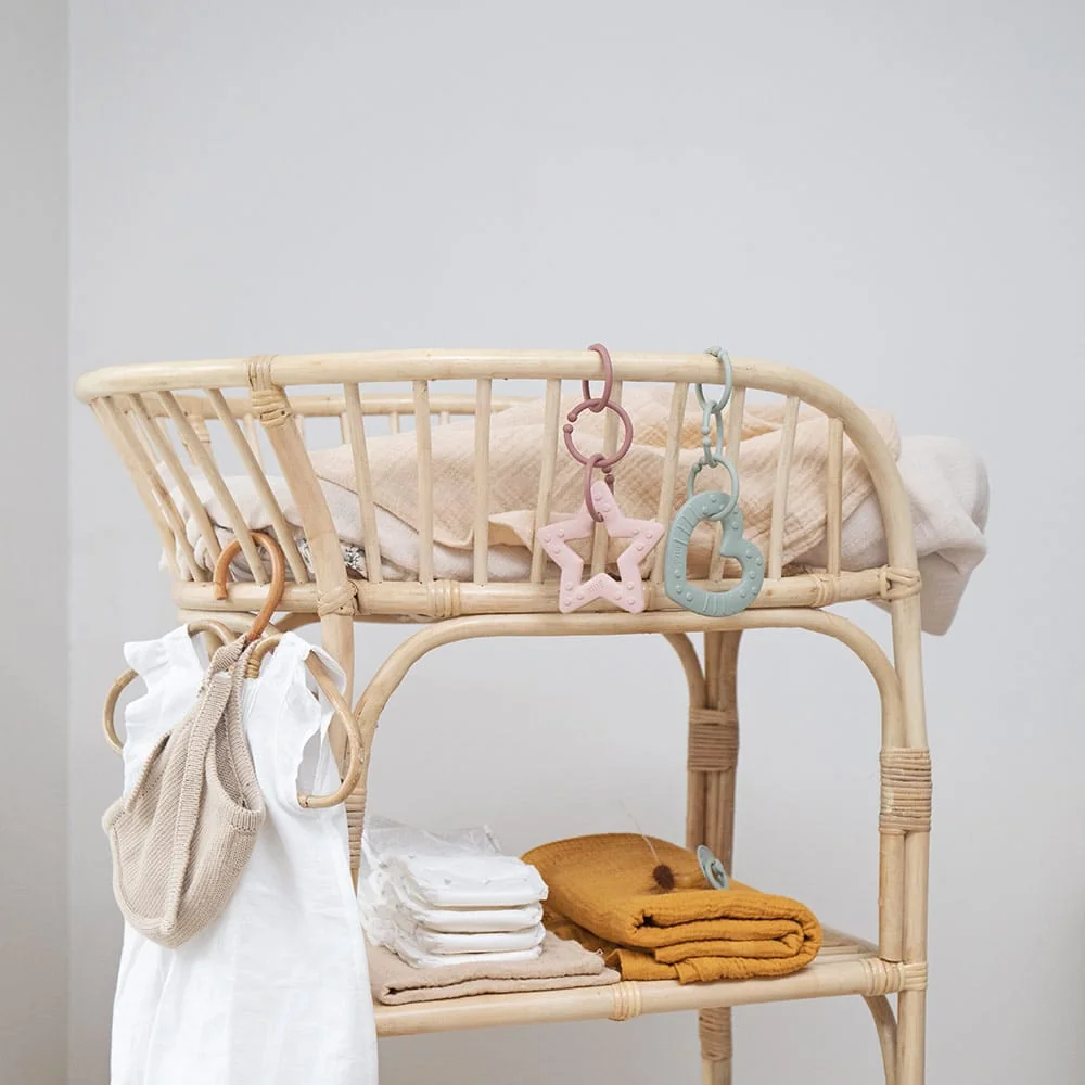 BIBS Baby Bitie hryzátko - Heart Pink Plum Heart - Pink Plum