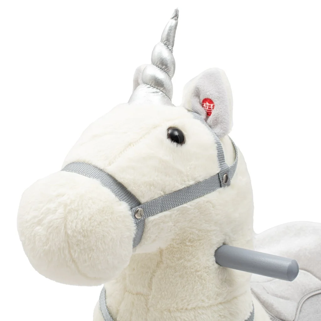 Hojdacia hračka s melódiou a kolieskami Unicorn Baby Mix biela ,