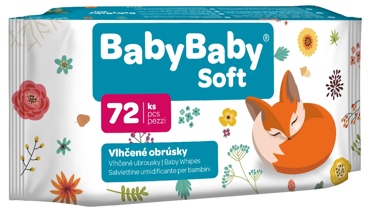 BABYBABY SOFT vlhčené utierky 1×72 ks, vlhčené utierky