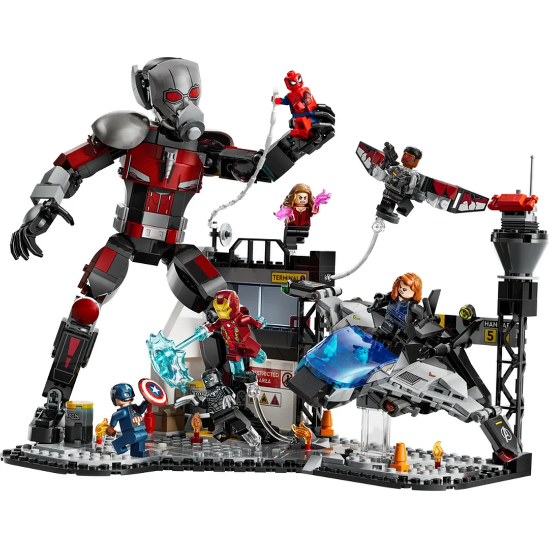 LEGO® Marvel 76314 Akčná bitka - Captain America: Občianska vojna