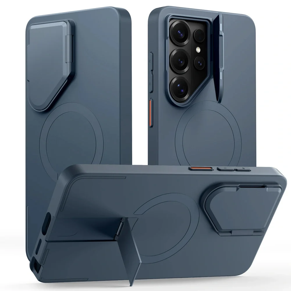 Tech-Protect Kevlar Aura MagSafe kryt na Samsung Galaxy S26 Ultra, tmavomodrý vomodrý