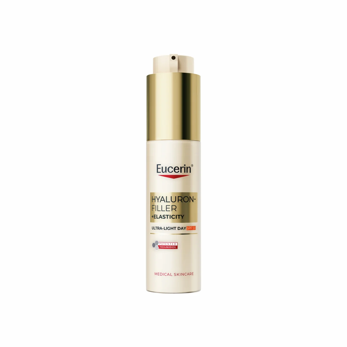 Eucerin HYALURON-FILLER + ELASTICITY Ultra ľahký denný krém SPF 50 50 ml