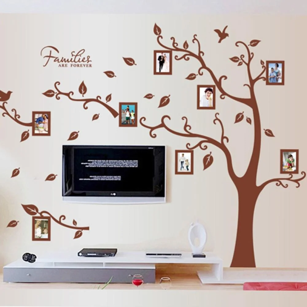 Samolepka na stenu Strom s fotkami 60cm x 90cm, PVC