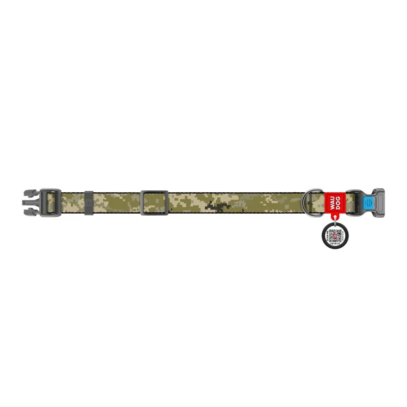 Nylonový obojok s QR kódom MILITARY, Varianta: XXL
