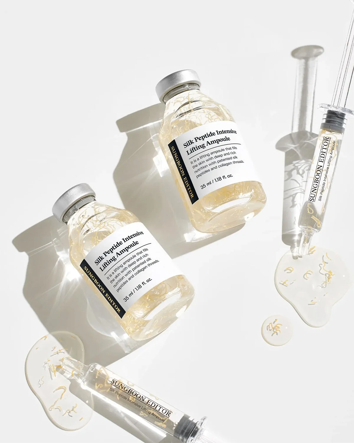 SUNGBOON EDITOR Silk Peptide Intensive Lifting Ampoule Spevňujúce liftingové sérum s hodvábnymi peptidmi 35ml