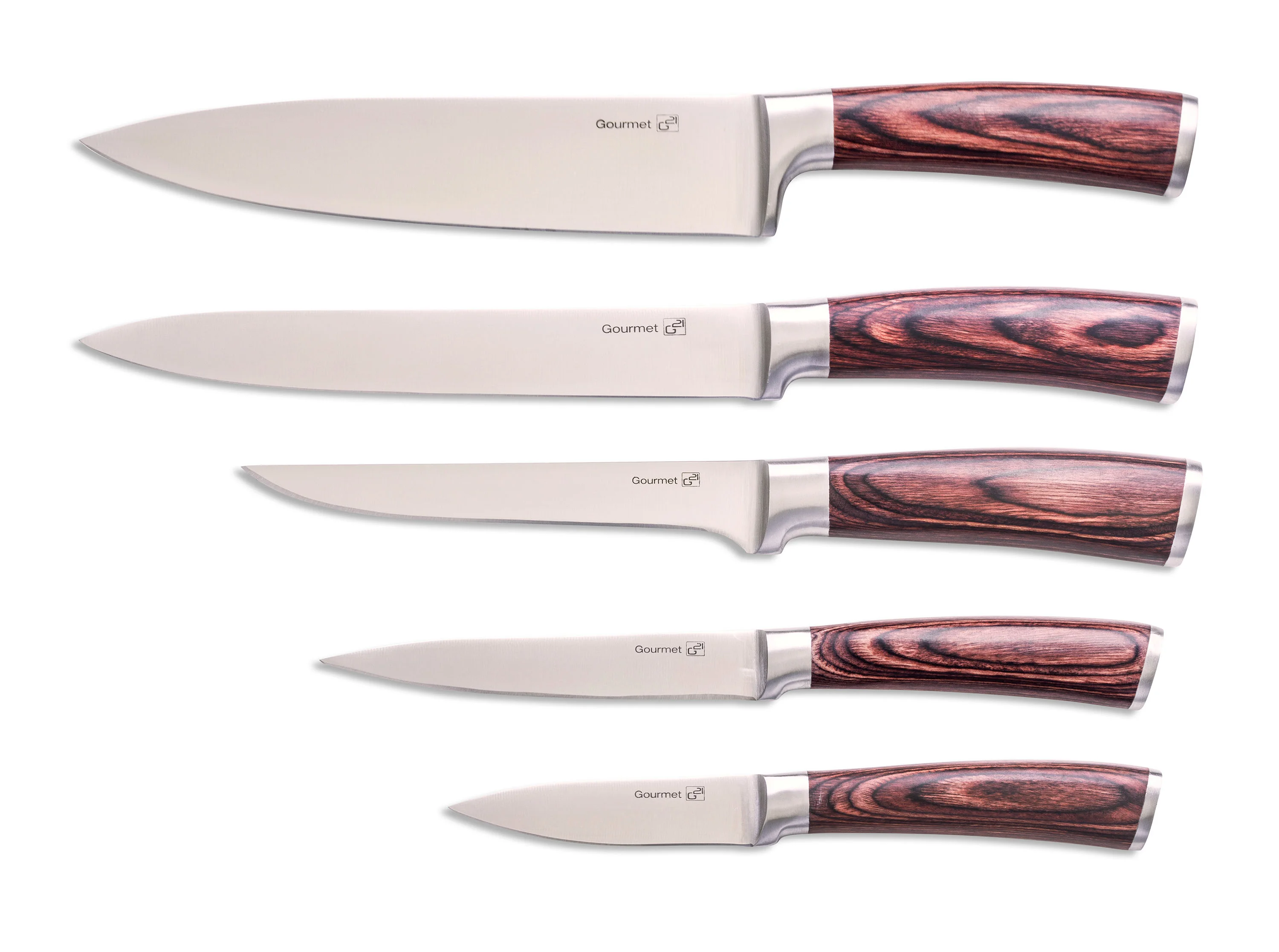 G21 Sada nožov Gourmet Nature 5 ks + bambusový blok Gourmet Nature 5 ks + bambusový blok G21GNAT5