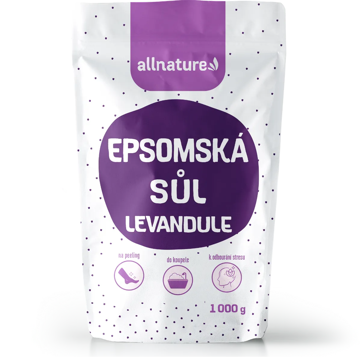 Allnature Epsomská soľ Levanduľa