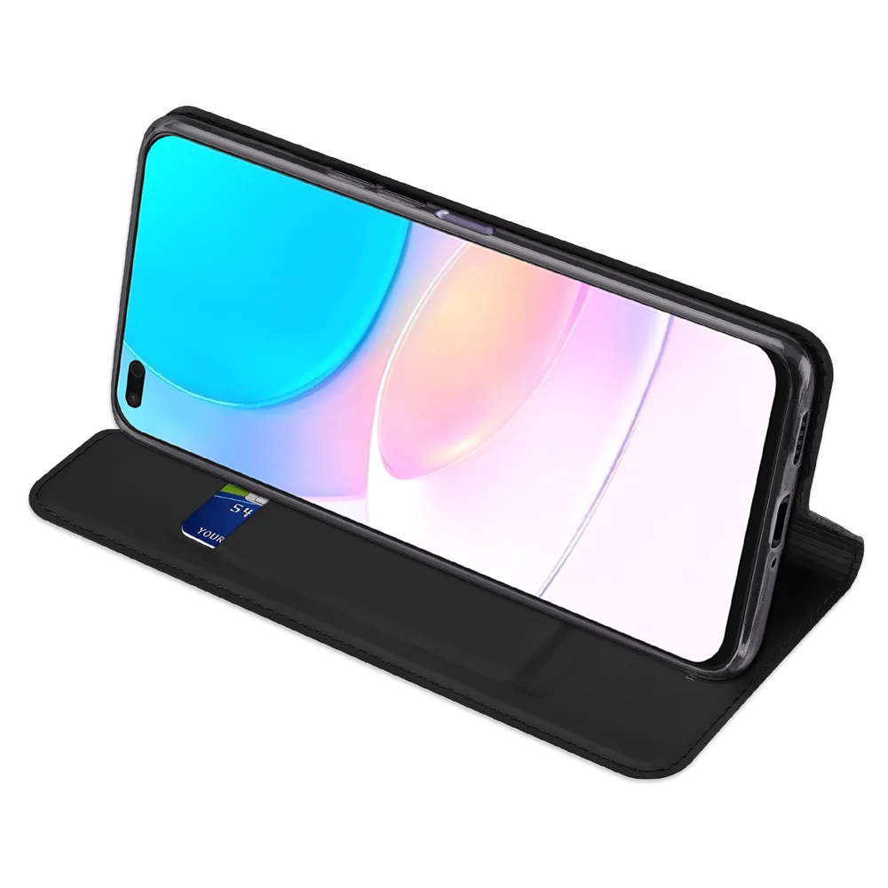 Dux Ducis Skin Pro knižkové kožené puzdro na Honor 50 Lite, čierne