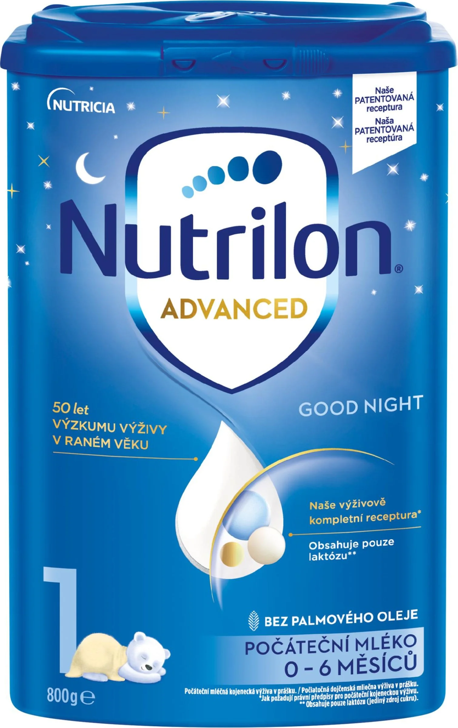 Nutrilon 1 Pronutra Good Sleep 1×800 g, detská výživa, od narodenia