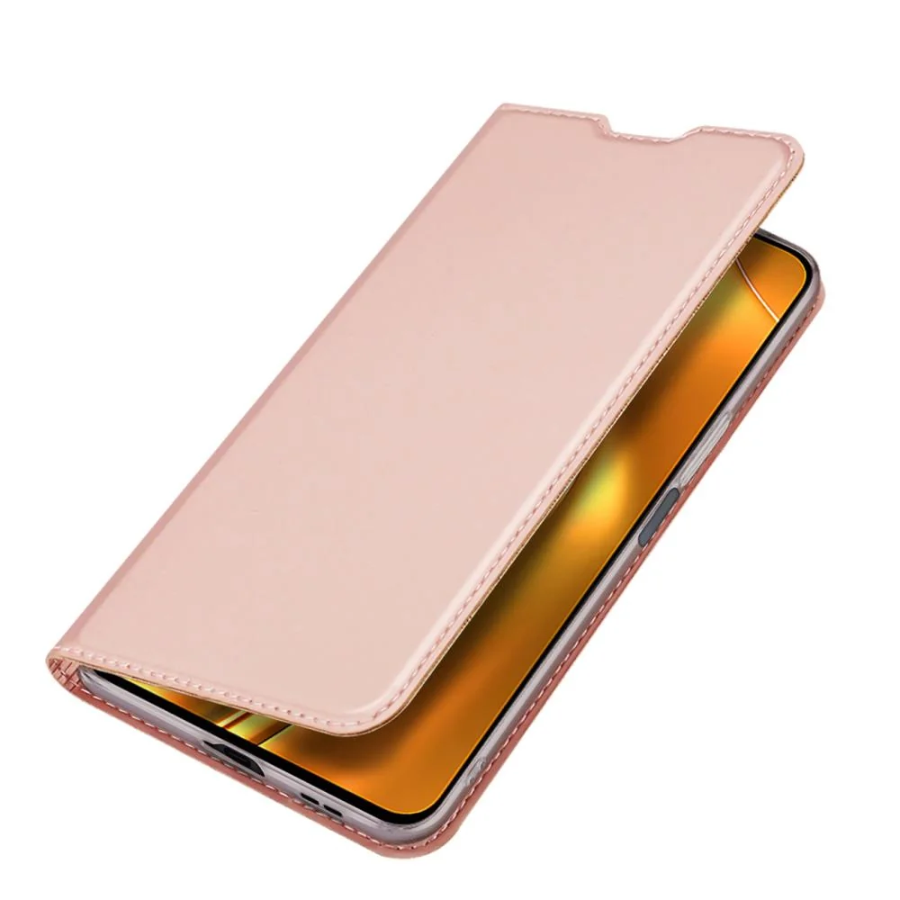 Dux Ducis Skin Pro knižkové kožené puzdro na Xiaomi Poco F4 5G ružové
