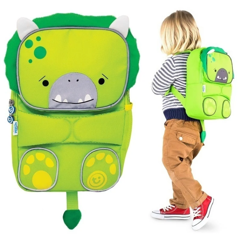 Trunki Toddlepak detský batoh Dinosaurus Dudley, zelený