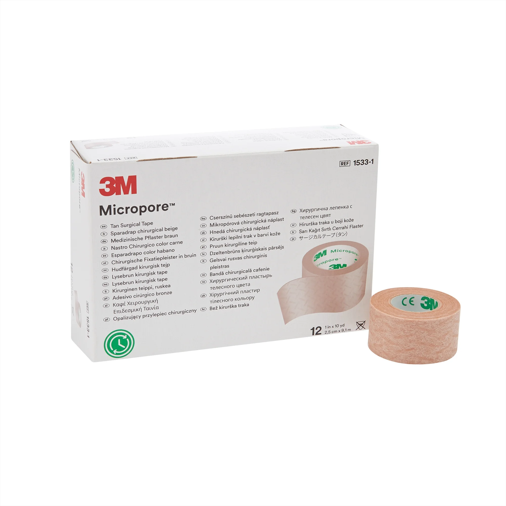 3M MICROPORE 15331 hnedá 12 ks