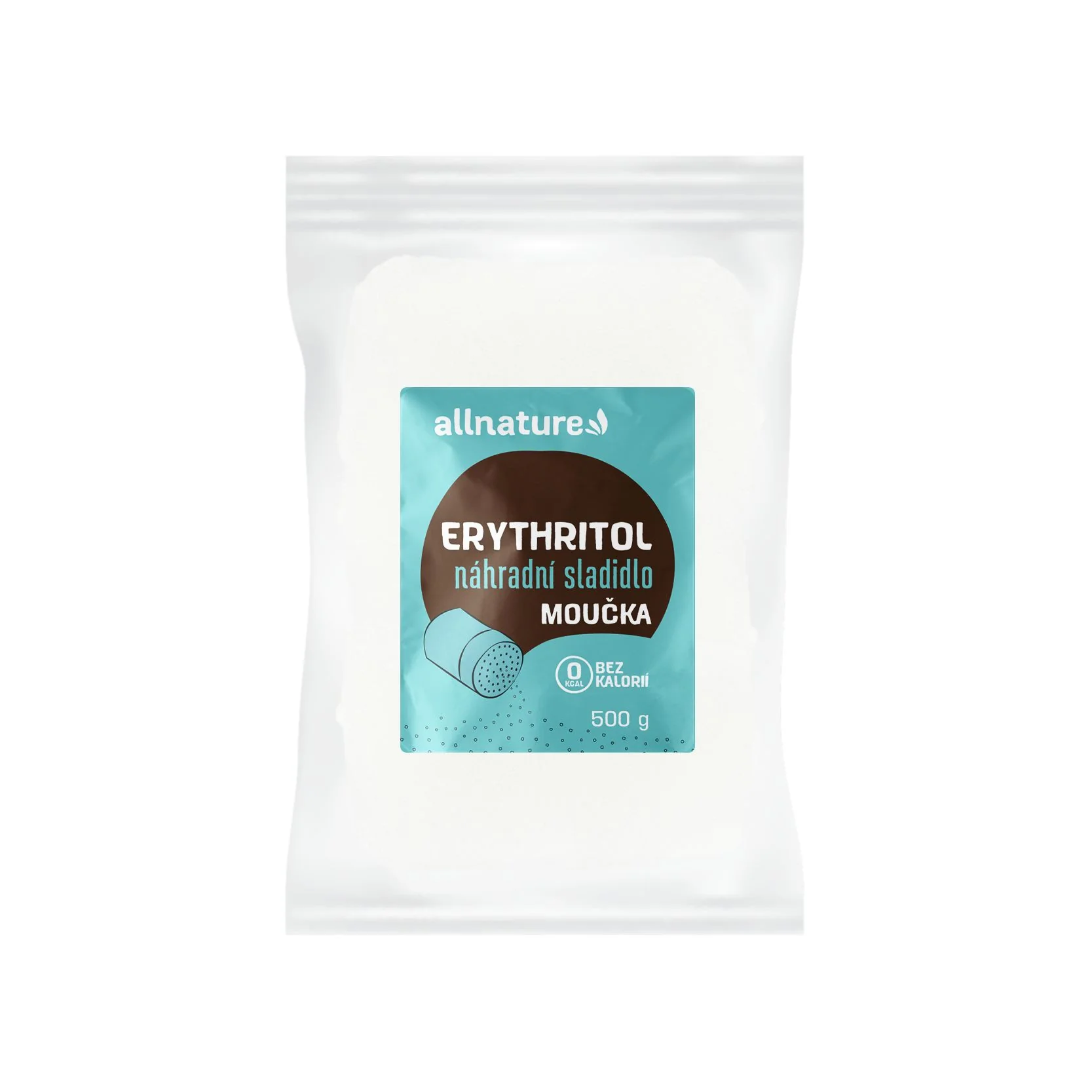 Allnature Erytritol Múčka 1×500g, bezkalorické sladidlo