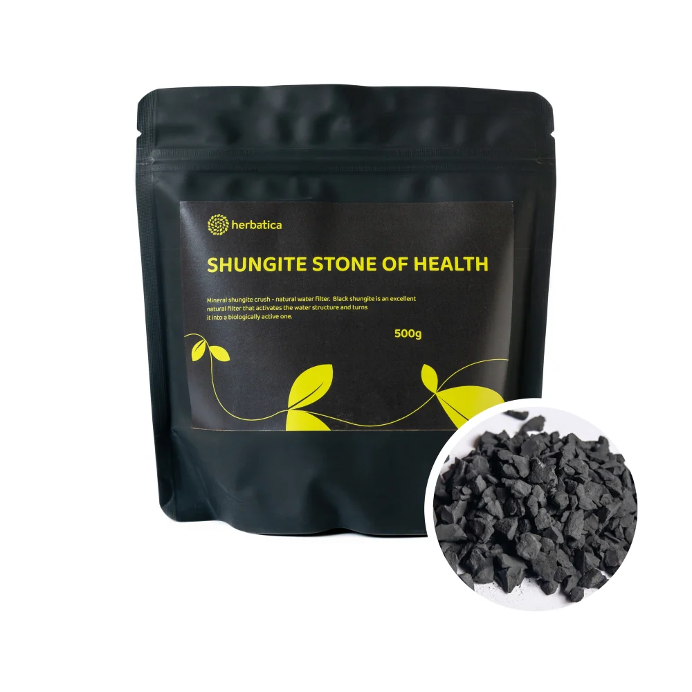 Zvýhodnený set: 2 x Minerál šungit drť - prírodný filter vody 500g - Herbatica
