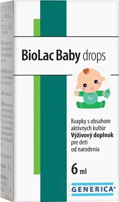 GENERICA BioLac Baby drops 1×6 ml, kvapky (pre deti od narodenia)