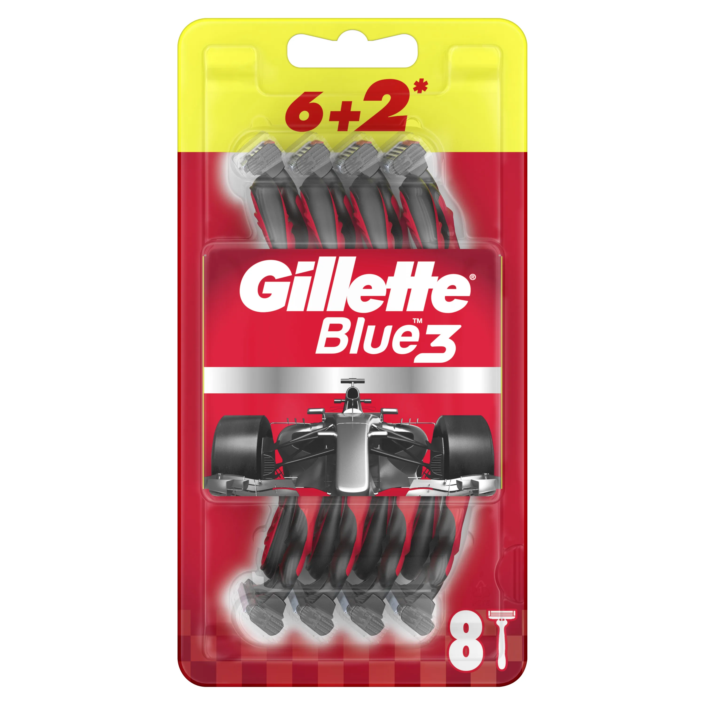 Gillette Blue3 Nitro 6+2ks 1×9 ks