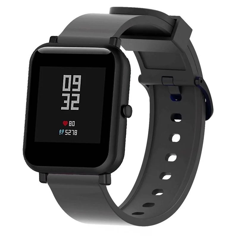 BStrap Silicone V4 remienok na Xiaomi Amazfit Bip black
