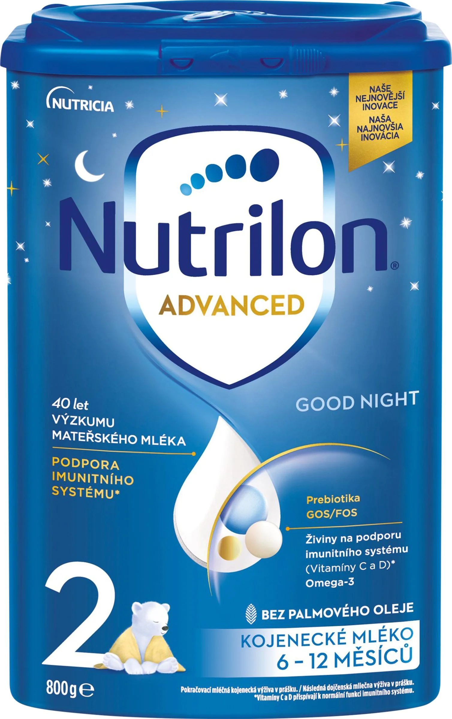 Nutrilon 2 Good Night 1×800 g, mliečna výživa, od 6. mesiaca