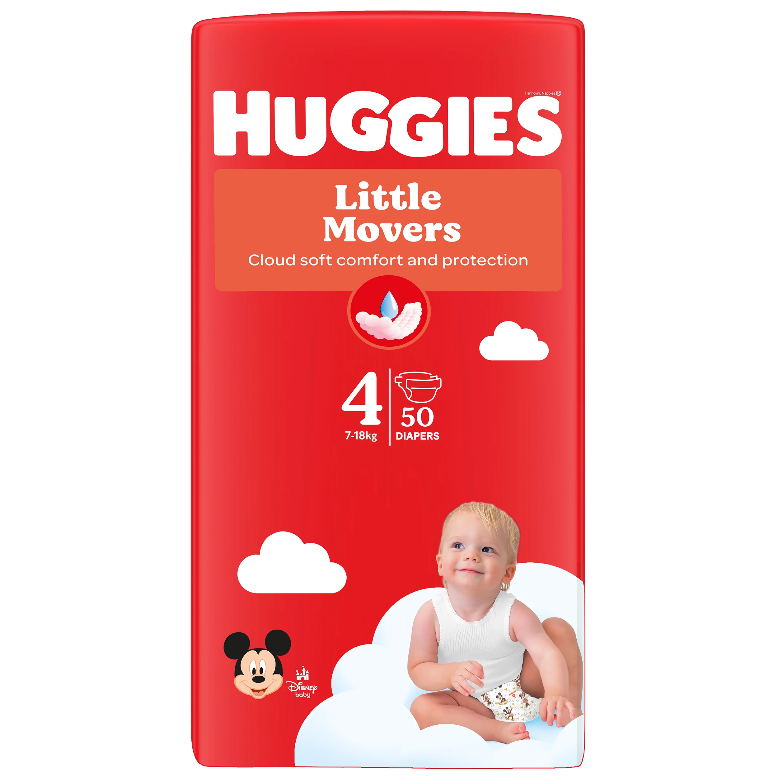 HUGGIES plienky Little Movers 4 50 ks